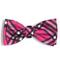 Show in main carousel: The Worthy Dog Bias Plaid Dog Bow Tie, Pink, Small slide 1 of 2