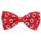 Show in main carousel: The License House Ohio State Tossed Block O Dog Bow Tie, Red, Large slide 1 of 1
