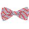 Show in main carousel: The License House Ohio State Helmet Stripe Dog Bow Tie, Gray, Large slide 1 of 1