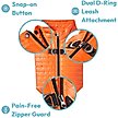 Show in main carousel: Gooby Puffer Dog Vest, Turquoise, X-Small: 11.75-in chest slide 3 of 6