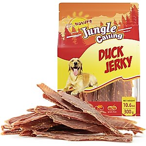 Jungle Calling Slow Roasted Duck Jerky Dog Treats, 10.6-oz bag