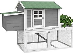 PawHut 63-in Wooden Chicken Coop, Gray