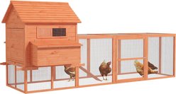 PawHut 145-in Wooden Chicken Coop