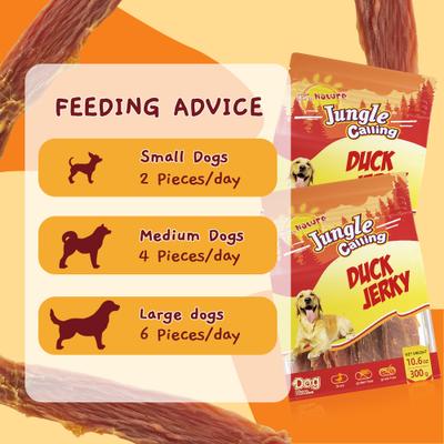 Show full view: Jungle Calling Slow Roasted Duck Jerky Dog Treats, 10.6-oz bag slide 9 of 12