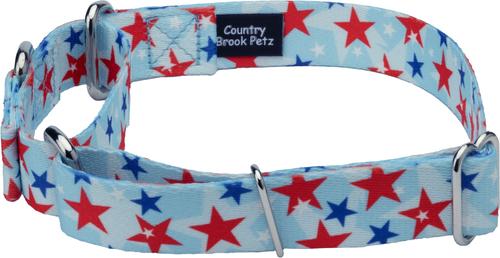 Show full view: Country Brook Petz American Celebration Martingale Dog Collar, Large: 18 to 26-in neck, 1-in wide slide 3 of 5