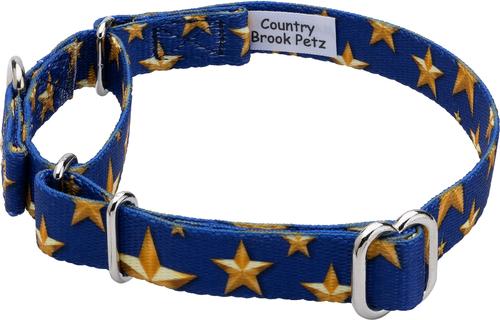 Show full view: Country Brook Petz Duty Honor Country Martingale Dog Collar, XX-Small: 7 to 10-in neck, 1/2-in wide slide 5 of 7