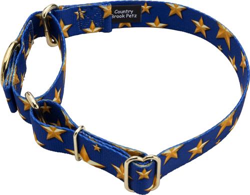 Show full view: Country Brook Petz Duty Honor Country Martingale Dog Collar, Large: 18 to 26-in neck, 1-in wide slide 6 of 8