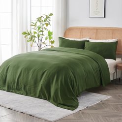 SIJO AiryWeight Eucalyptus Duvet Cover, Forest, Full / Queen