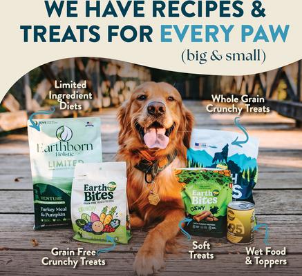 Show full view: Earthborn Holistic Venture Limited Ingredient Alaska Pollock Meal & Pumpkin Grain-Free Dry Dog Food, 25-lb bag slide 7 of 8