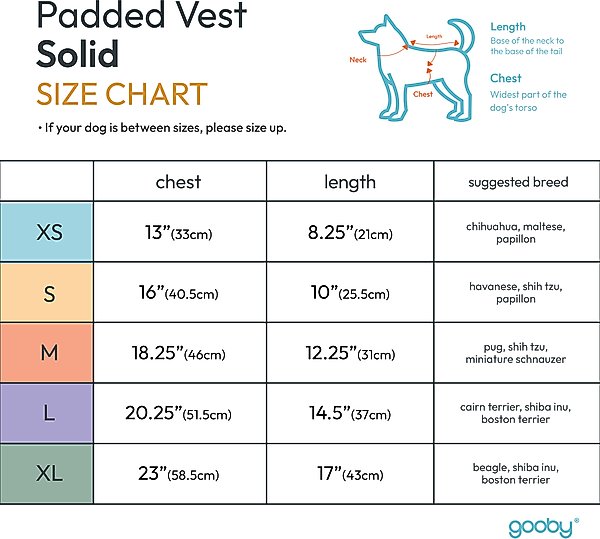 Show full view: Gooby Padded Dog Vest, Pink, Small slide 4 of 10