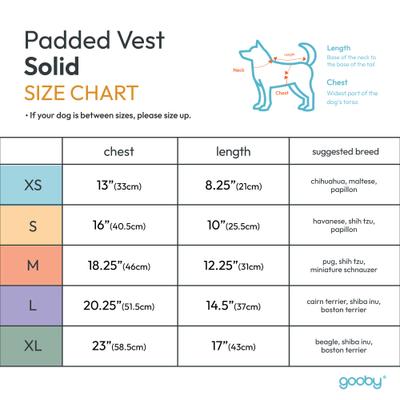 Show full view: Gooby Padded Dog Vest, Green, X-Small slide 4 of 10