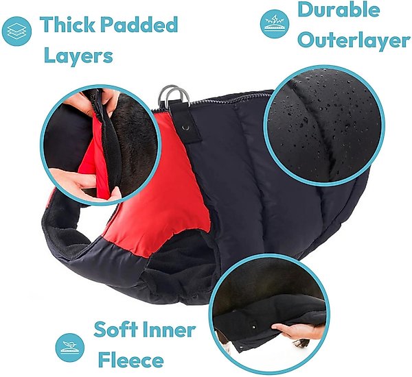 Show full view: Gooby Padded Dog Vest, Pink, Medium slide 2 of 5
