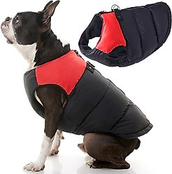 Gooby Padded Color Block Dog Vest, Red, Large