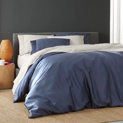 SIJO Organic Bamboo Duvet Cover, Sapphire, King / Cal King