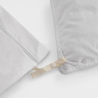 Show full view: SIJO Organic Bamboo Duvet Cover, Snow, Full / Queen slide 3 of 3