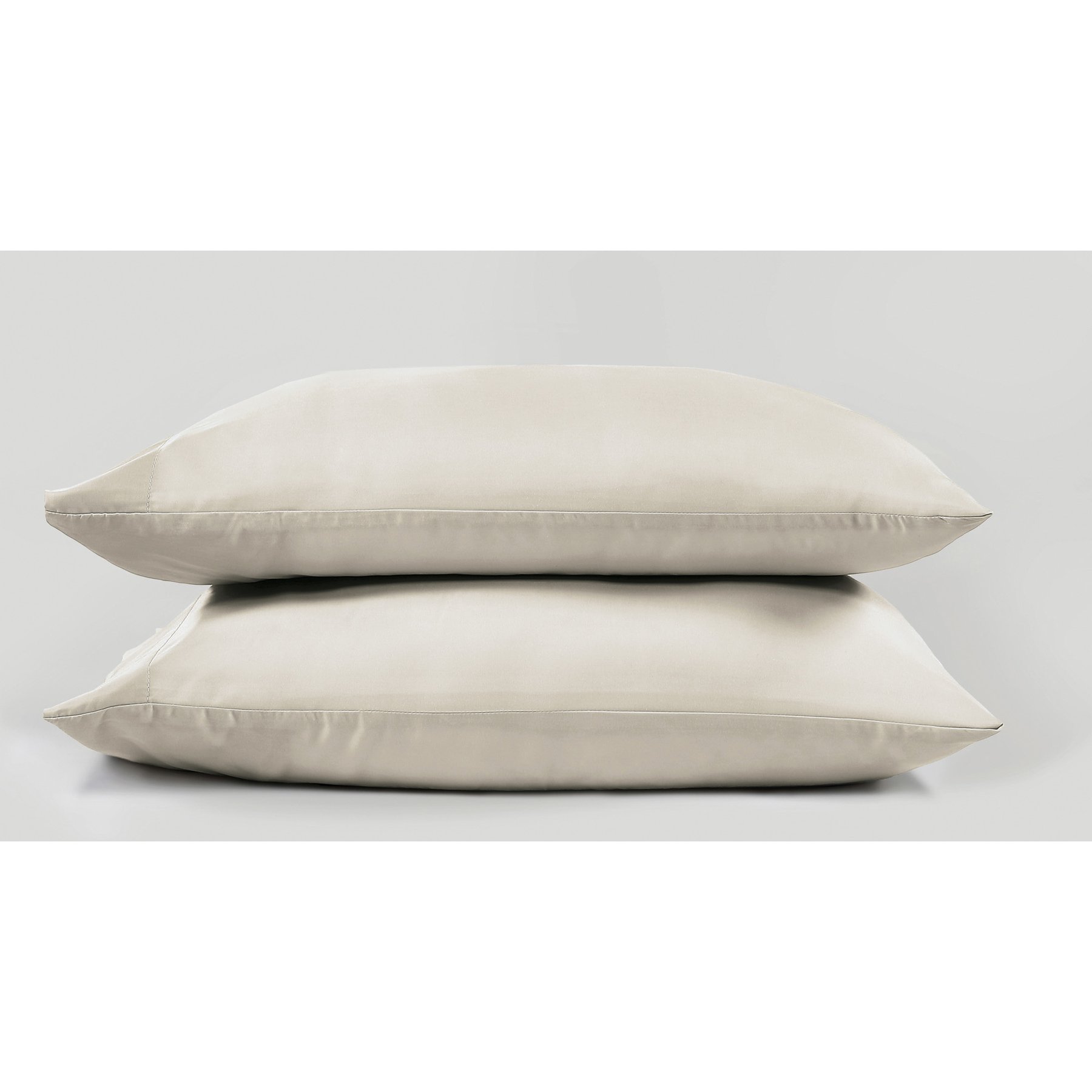SIJO AiryWeight Eucalyptus Pillowcase Set, Fog, King, 2 count