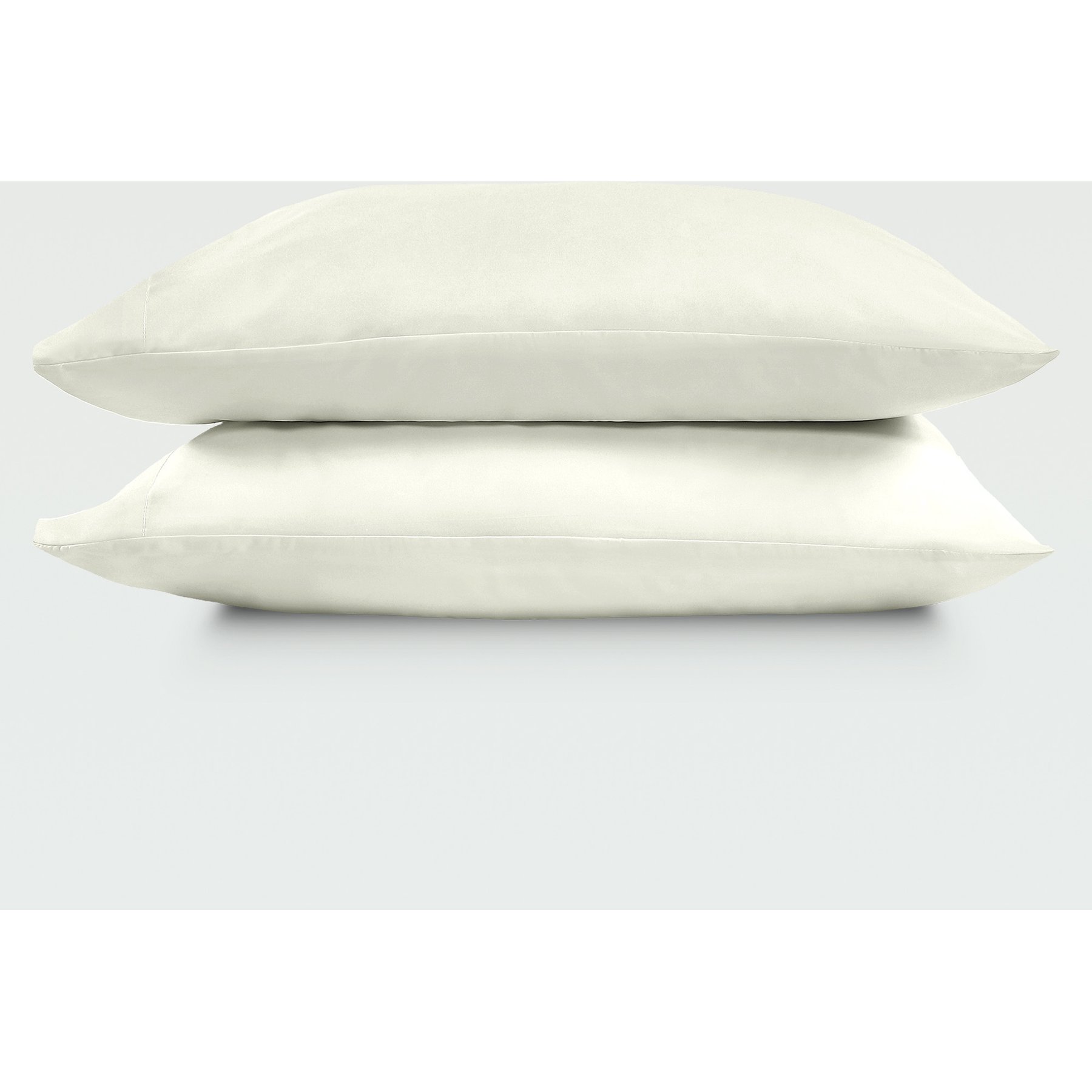 SIJO AiryWeight Eucalyptus Pillowcase Set, Ivory, King, 2 count