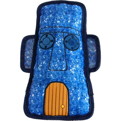 SpongeBob SpongeBob Tiki Tough Squeaky Plush Dog Toy, Blue