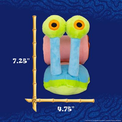 Show full view: SpongeBob Gary Plush Roll Up Treat Dispenser Dog Toy, Blue slide 5 of 7