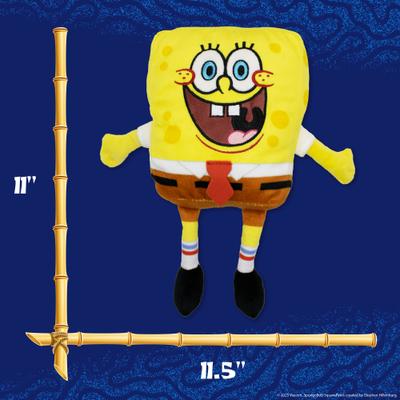 Show full view: SpongeBob SquarePants Crinkles & Squeaks Plush Dog Toy, Yellow slide 5 of 7