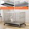 Show in main carousel: RYPetmia Rolling Dog Crate, Silver, 45.7 inch slide 7 of 11
