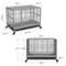Show in main carousel: RYPetmia Rolling Dog Crate, Silver, 45.7 inch slide 5 of 11