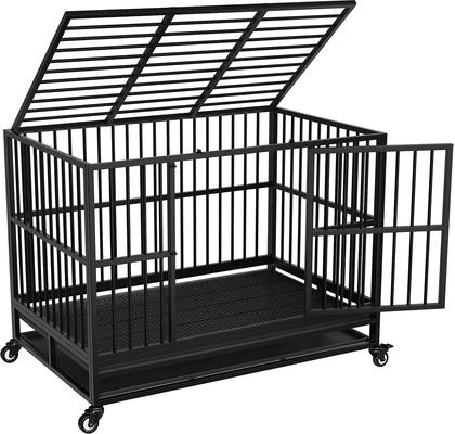 Show full view: RYPetmia Rolling Dog Crate, Black, 45.7 inch slide 9 of 10