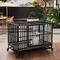 Show in main carousel: RYPetmia Rolling Dog Crate, Black, 45.7 inch slide 3 of 10