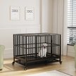 Show in main carousel: RYPetmia Rolling Dog Crate, Black, 45.7 inch slide 2 of 9