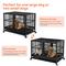 Show in main carousel: RYPetmia Rolling Dog Crate with Pull Out Trays, Black, 45.7 inch slide 8 of 10