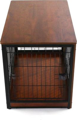 Show full view: RYPetmia Furniture Style End Table Dog Crate, Black slide 8 of 9