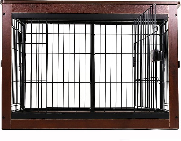 Show full view: RYPetmia Furniture Style End Table Dog Crate, Black slide 3 of 9