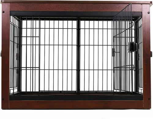 Show full view: RYPetmia Furniture Style End Table Dog Crate, Black slide 3 of 9