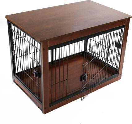 Show full view: RYPetmia Furniture Style End Table Dog Crate, Black slide 7 of 9