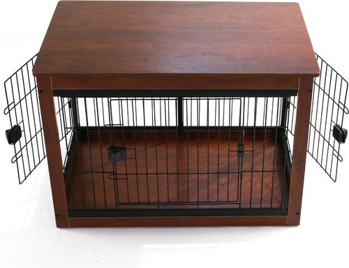 Show full view: RYPetmia Furniture Style End Table Dog Crate, Black slide 5 of 9