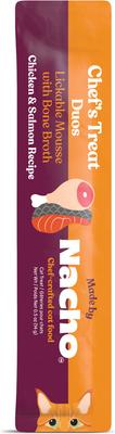 Show full view: Made by Nacho Duo Mousse Chicken & Salmon Recipe Grain-Free Lickable Cat Treat, 0.5-oz tube, 12 count slide 3 of 8