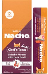 Made by Nacho Duo Mousse Chicken & Salmon Recipe Grain-Free Lickable Cat Treat, 0.5-oz tube, 12 count