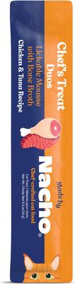 Show full view: Made by Nacho Duo Mousse Chicken & Tuna Recipe Grain-Free Lickable Cat Treat, 0.5-oz tube, 12 count slide 3 of 8