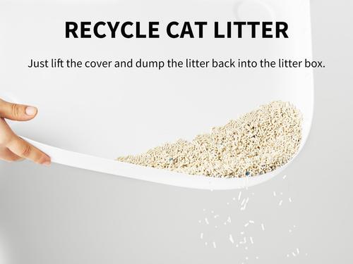 Show full view: PETKIT Cat Litter Ramp, White, 16.3 x 19.6 x 4.6-in slide 6 of 9