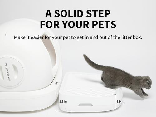 Show full view: PETKIT Cat Litter Ramp, White, 16.3 x 19.6 x 4.6-in slide 4 of 9