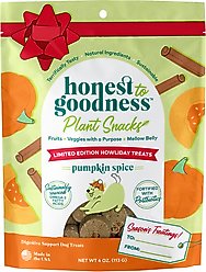 Honest To Goodness Plant Snacks Howliday Pumpkin Spice Recipe Dog Treats, 4-oz bag