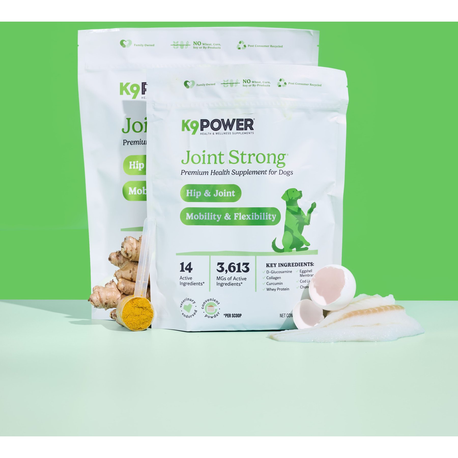 K9 POWER Joint Strong Chicken Flavored Powder Joint Supplement for Dog, 3-lb