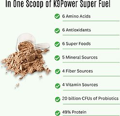 K9 POWER Super Fuel Nutritional Energy & Muscle Dog Supplement, 3-lb slide 2 of 4