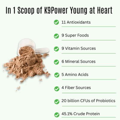 Show full view: K9 POWER Young At Heart Nutritional Senior Dog Supplement, 1-lb slide 4 of 9