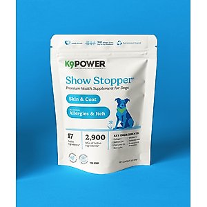 K9 POWER Show Stopper Healthy Coat & Skin Dog Supplement, 1-lb