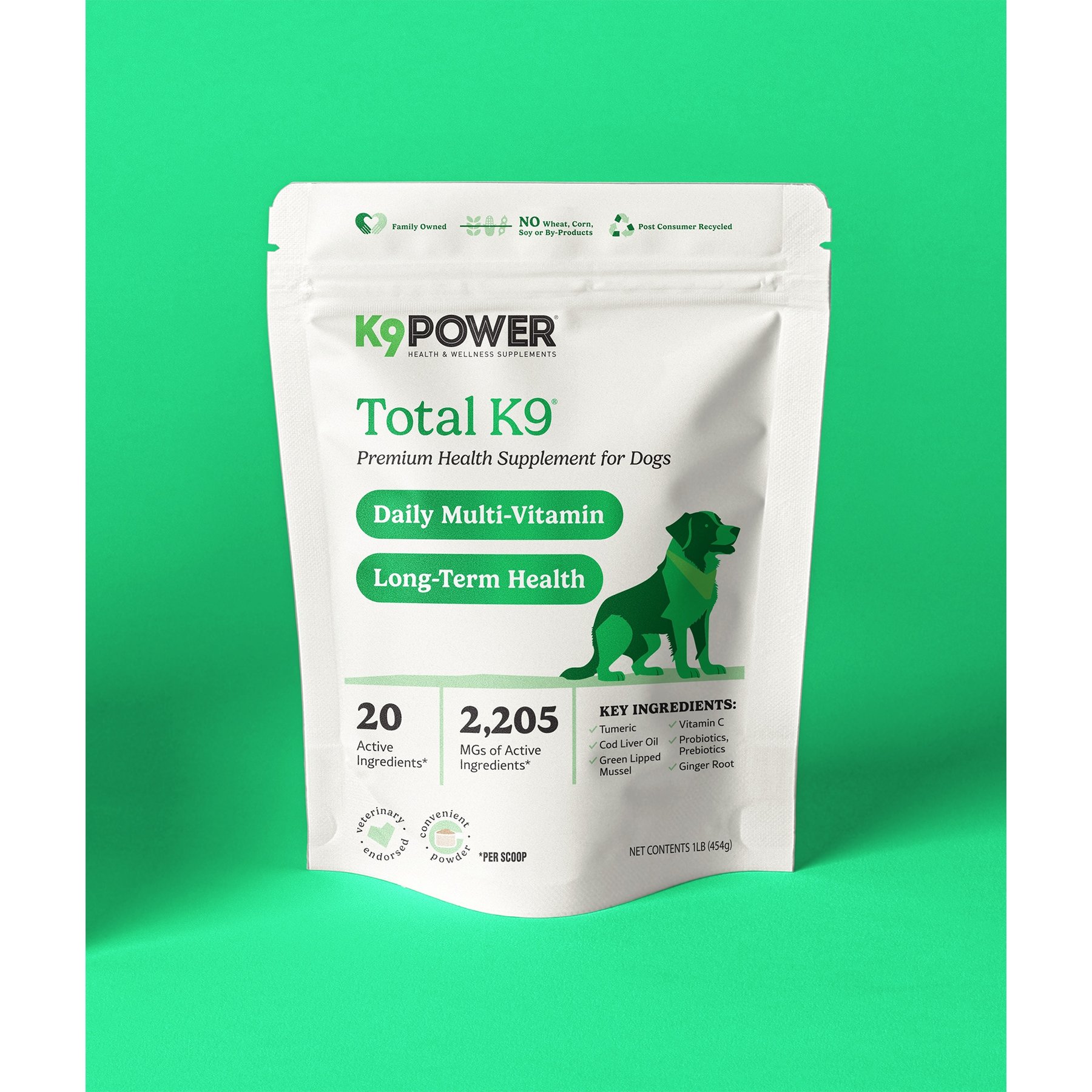 K9 POWER Total K9 Dog Supplement, 1-lb