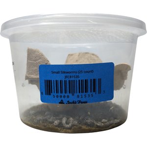 Josh's Frogs Silkworms Live Feed Reptile Food, Small, 25 count