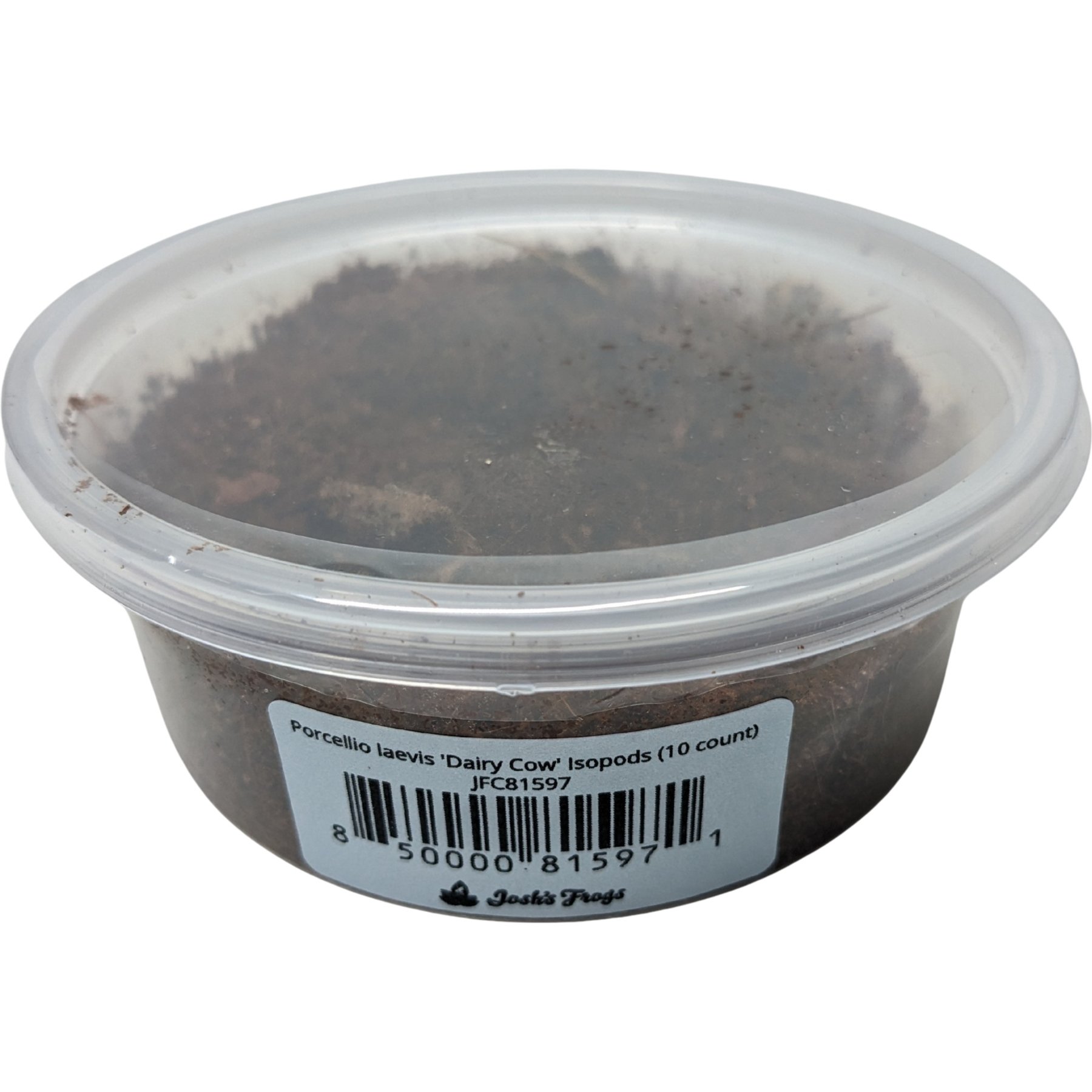 Josh's Frogs Porcellio Laevis 'Dairy Cow' Isopods Live Feed Reptile Food, 10 count