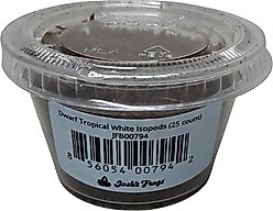 Josh's Frogs Dwarf Tropical White Isopods Live Feed Reptile Food, 25 count