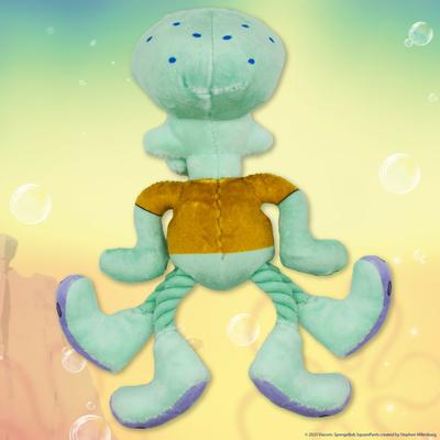 Show full view: SpongeBob Squidward Squeaky Plush Dog Rope Toy, Blue slide 5 of 8